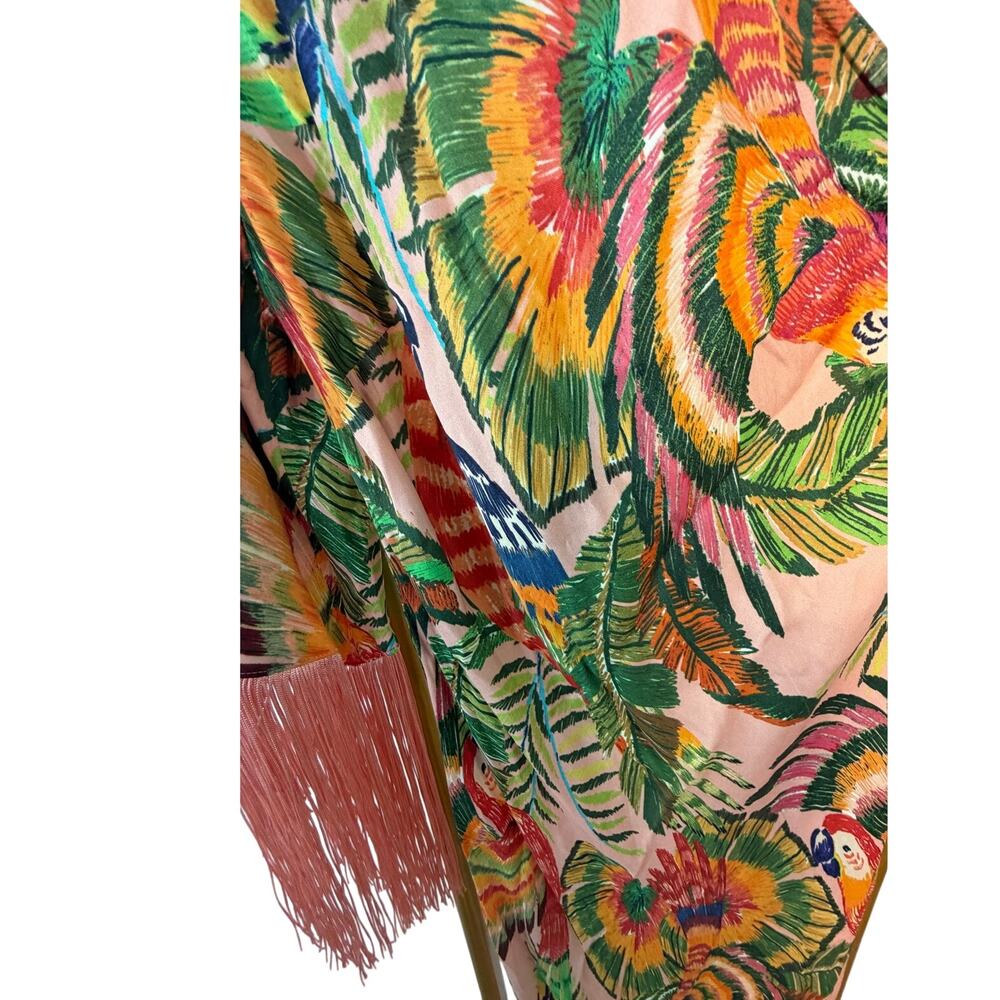 Farm Rio NEW Maccaw Leaves One Shoulder Midi Dress, Med - Picture 8 of 14